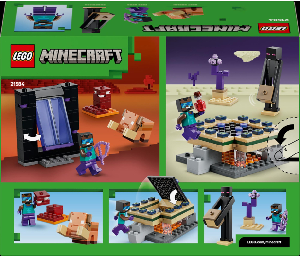 LEGO MINECRAFT 21584 Podróż przez portal netheru i kresu - 1473416 - zdjęcie 9